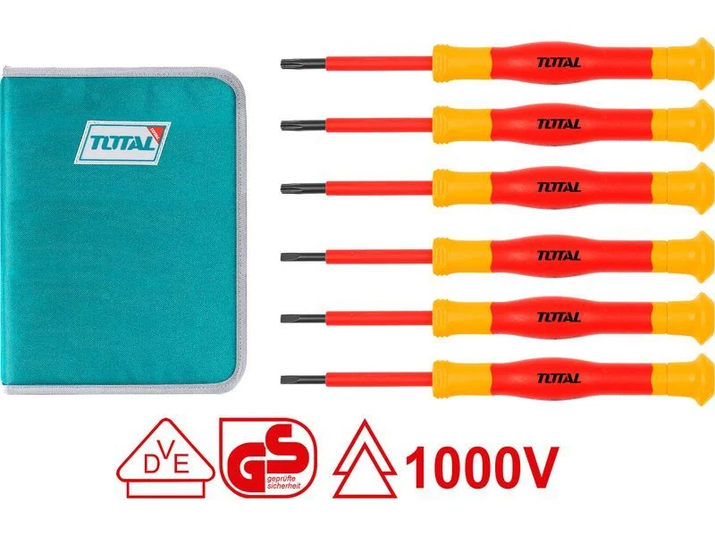 Elektrikerschraubendreher, 6er-Set, Industrie, S2