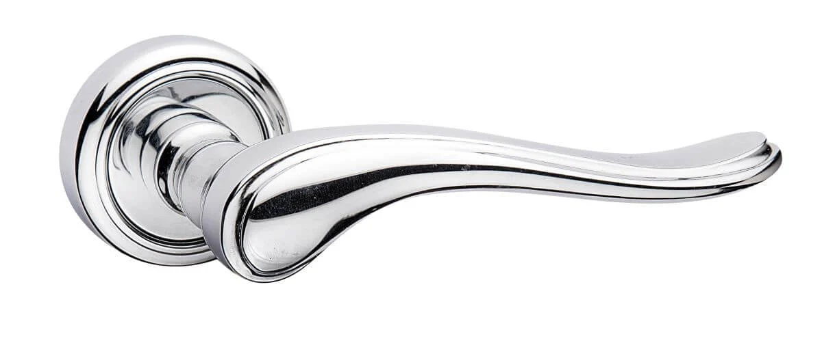 Fimet Drückergarnitur DUFFY 1379-266 aus Metall, BB - Buntbart - Chrom poliert