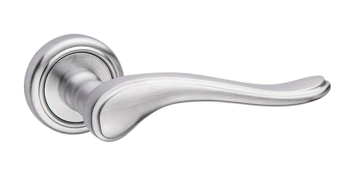 Fimet Drückergarnitur DUFFY 1379-266 aus Metall, BB - Buntbart - Chrom satiniert