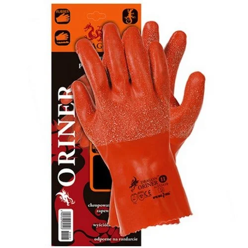 Gummihandschuhe mit Fleece-Fütterung in versch. Größe