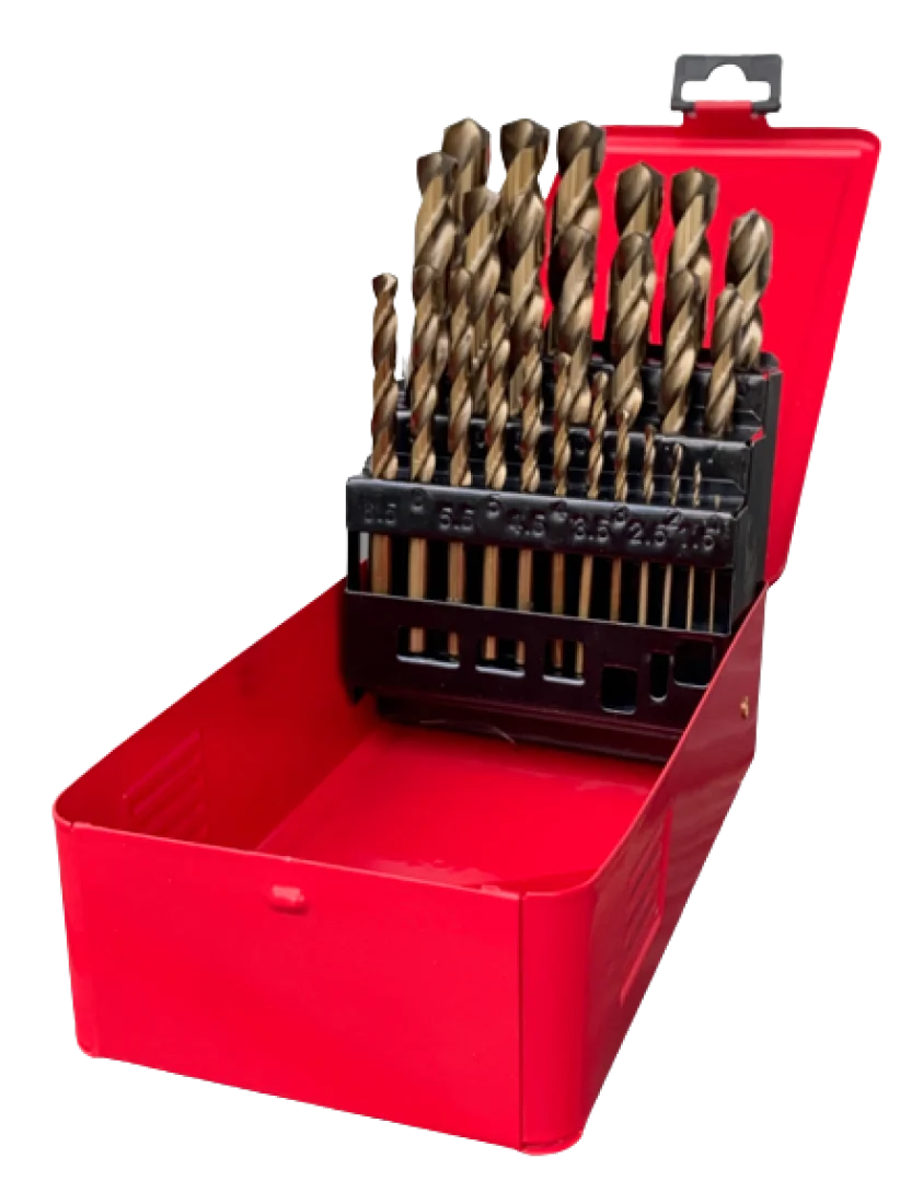 Metallbohrer-Set 25-tlg, HSS-CO Titan beschichtet
