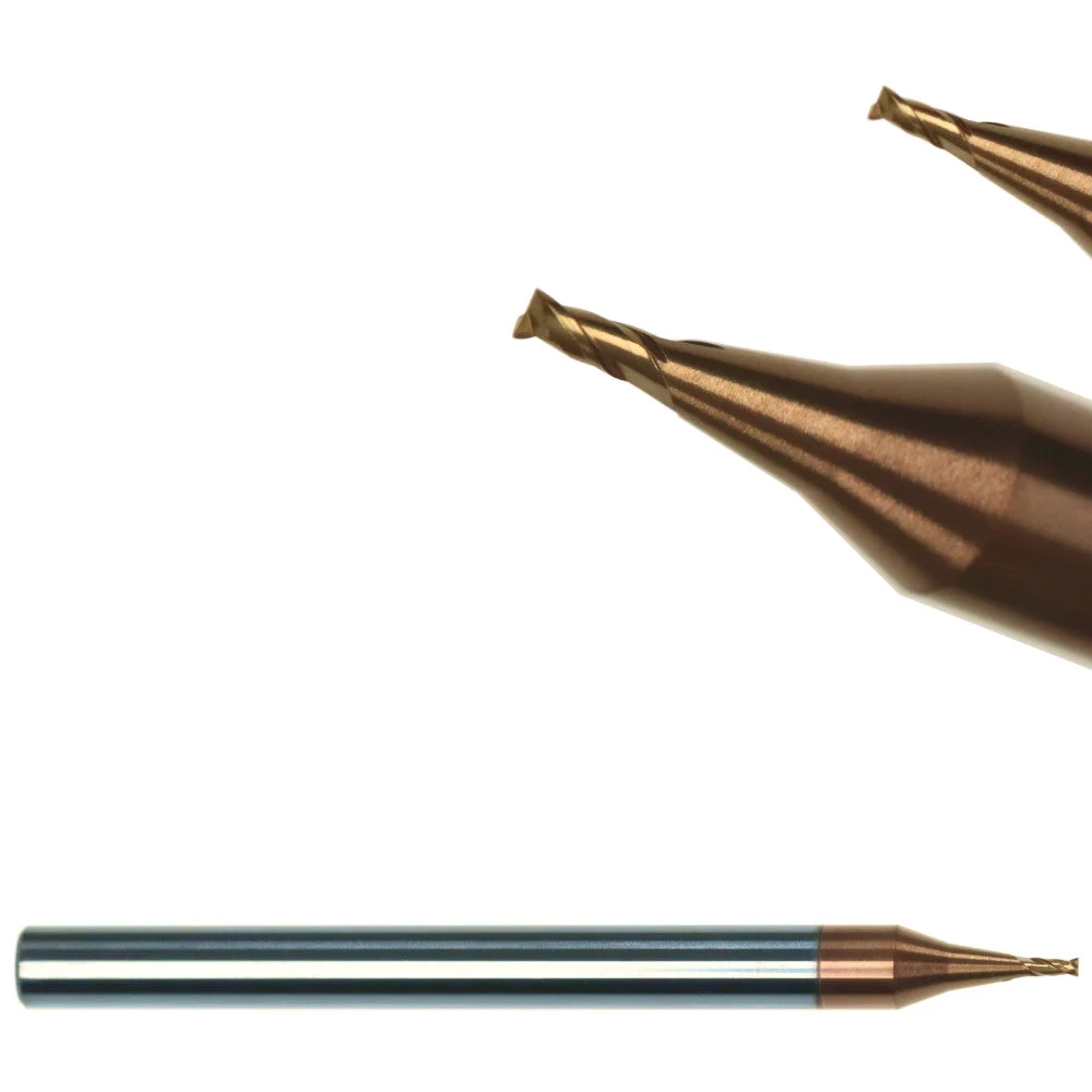 Micro Fräser VHM-TiSiN Minifräser 0,2 - 0,9mm