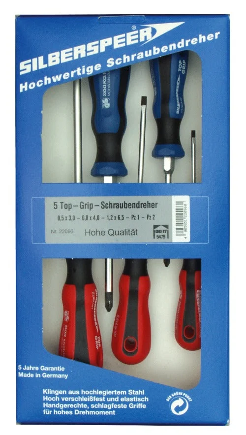 SILBERRSPEER Schraubendrehersatz Top-Grip 5-tlg.