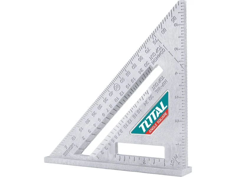 Winkelmesser, Skala in Zoll, 180 x 180 mm